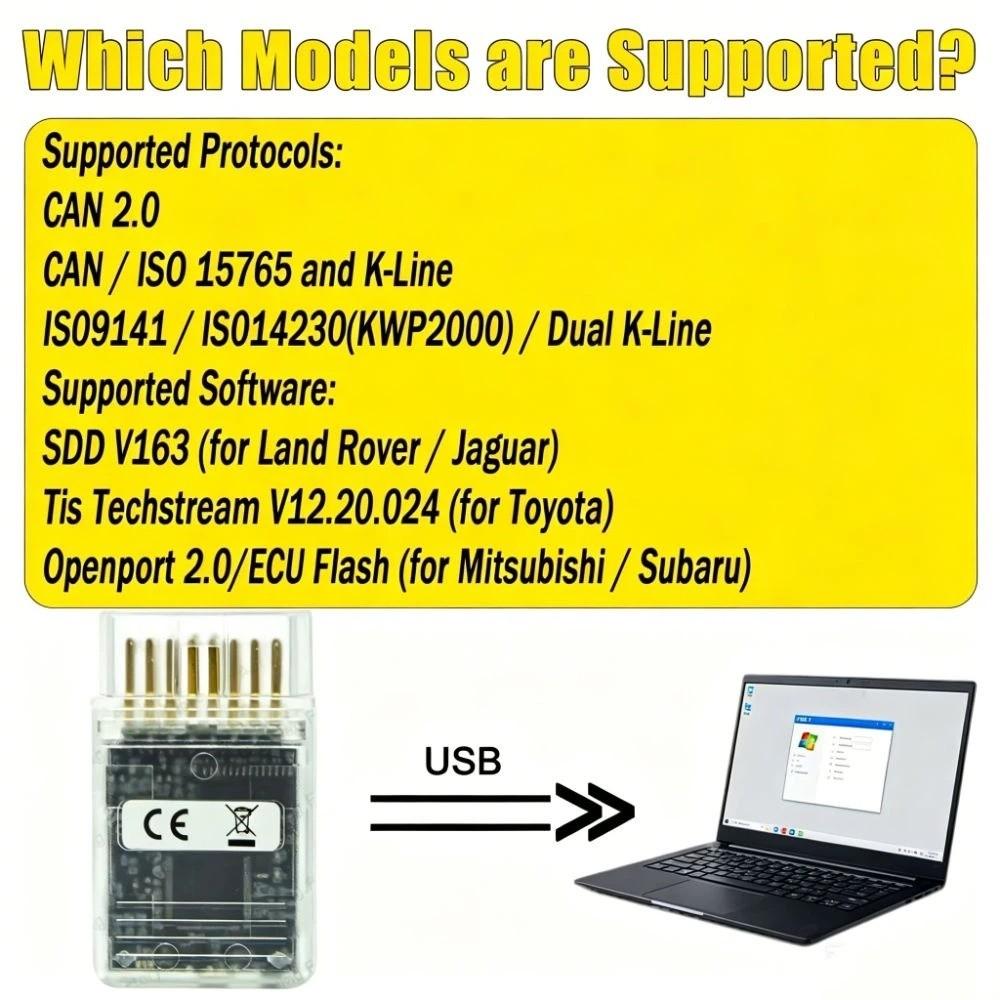 USB Interface OBD2 Scanner Full Chip Open Port 2.0 Car Diagnostic Tool Vehicle Programming