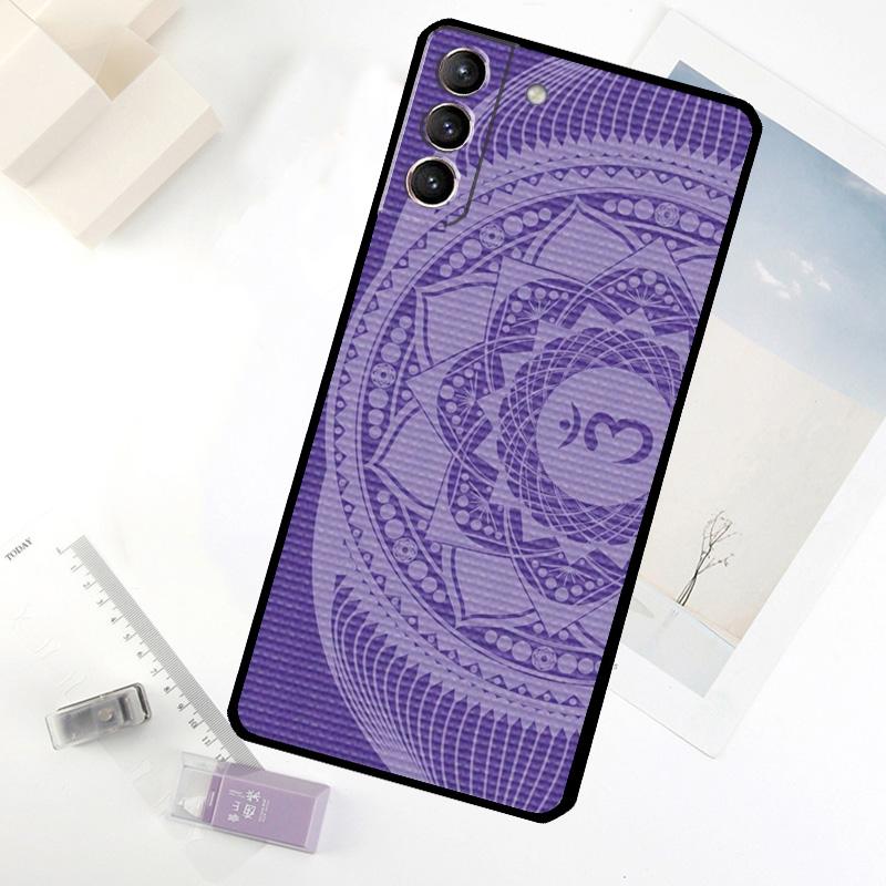 Mandala Chakra Yoga Phone Case For Samsung Galaxy S25 Ultra S20 S21 S22 S23 S24 Ultra S9 S10 Plus S24 FE Cover