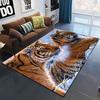 Art Domineering Tiger 3D Print Carpets for Living Room Bedroom Decor Carpet Soft Flannel Home Bedside Floor Mat Play Area Rugs