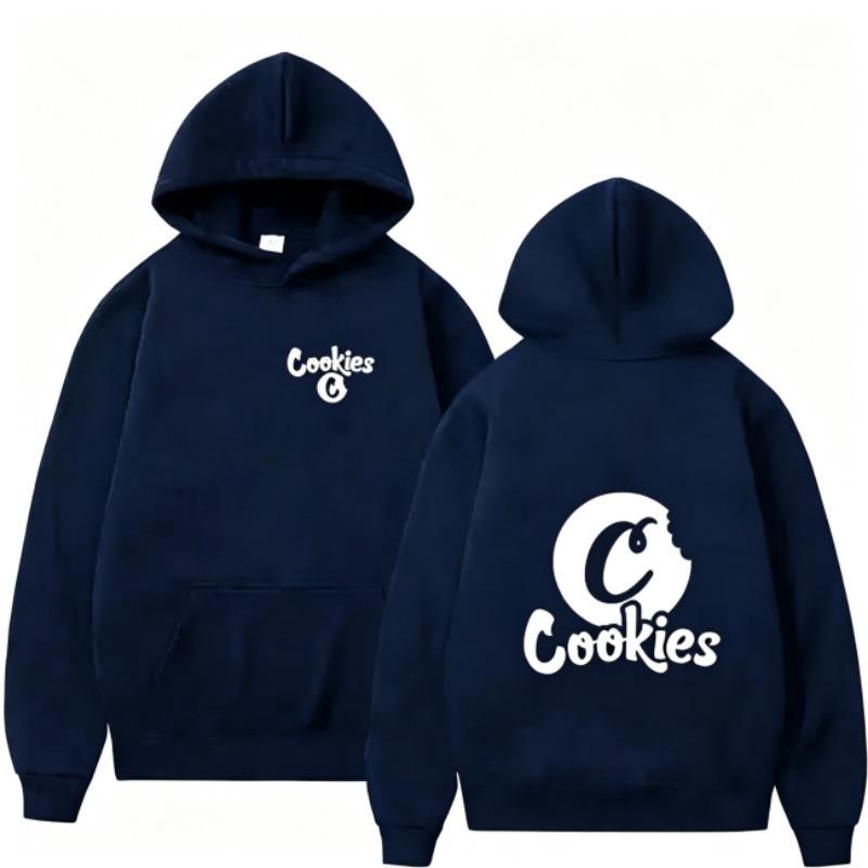 Autumn Men's Women's Hoodies Cookies Letter Printing Unisex Fashion Pullover Long Sleeves Loose Casual Vintage Sweatshirts