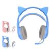Cat Ear Gaming Headphone SYG25 Cat Ear Gaming Headset USB+3.5mm Plug Gaming Headphone Supports Volume Adjustment Microphone Mute