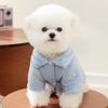 Winter Puppy Dog Cotton Coat Double-sided Velvet Warm Small Dog Teddy Bear Simple Cotton Coat Pet Clothes