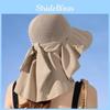 Fashion Sun Shield Hat With Large Brim And Neck Guard For Summer Beachwear