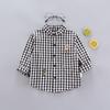 Kids Plaid Long Sleeve Button Down Shirt for Boys and Girls Spring Autumn