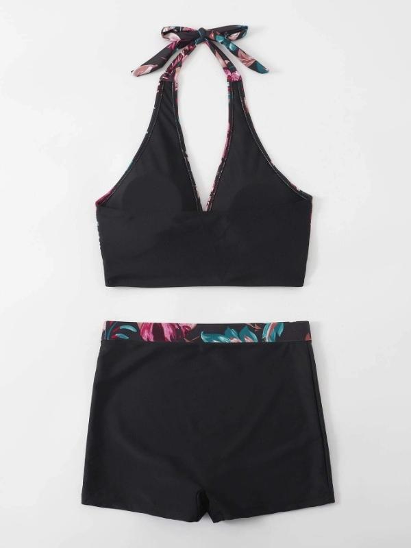 Купальник с высокой талией, женский летний купальный костюм, комплект бикини, комплект из двух предметов, купальники, женский пляжный купальный костюм