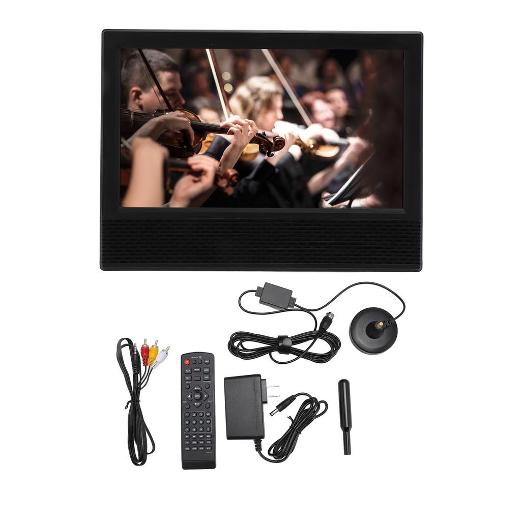 14-дюймовый портативный цифровой телевизор с дистанционным управлением, разрешение 1366X768, карманный цифровой телевизор HD со стереозвуком