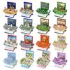 Брелок-брелок 3D Pop-Up Puzzle Book с сценой крепости для снятия стресса и в качестве креативного подарка