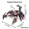 Microworld 3D Металлический Пазл Животное Красные Дьяволы Скорпион Набор Моделей Сделай Сам Настольное Украшение Пазл Игрушки Подарки на День Рождения Для Взрослых