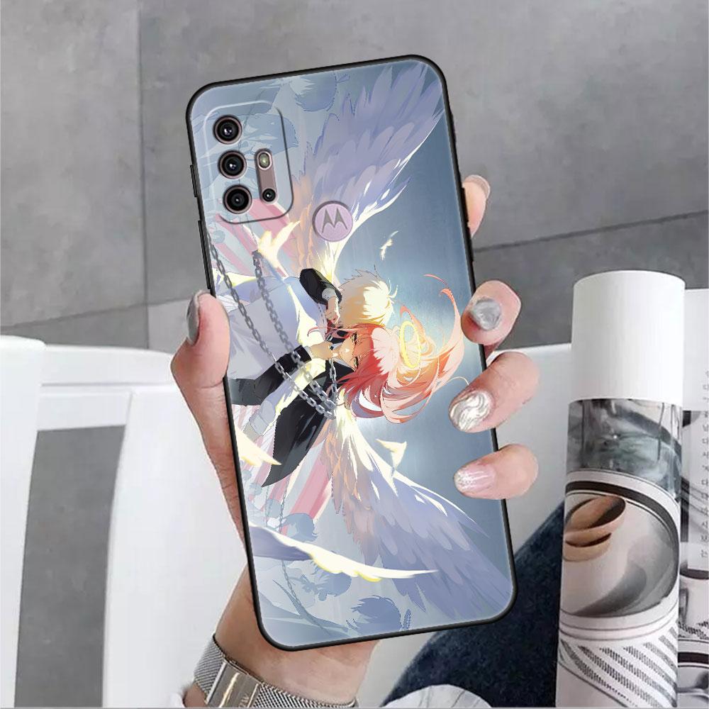 Чехол для Motorola G60 G30 G22 Edge 20 Lite G31 One Fusion G9 G8 G60s G51 G71 G52 G200 G50 мягкий чехол для телефона с бензопилой Makima