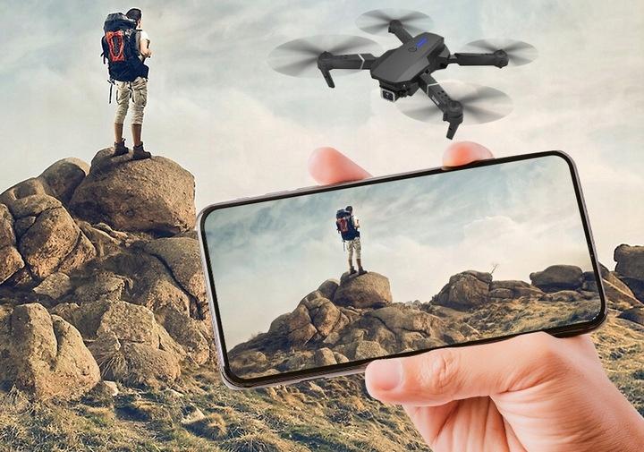 Dron Zdalnie Sterowany E95 Pro 2 Kamery Wifi Hd Zawis + Pilot + 3Xaku