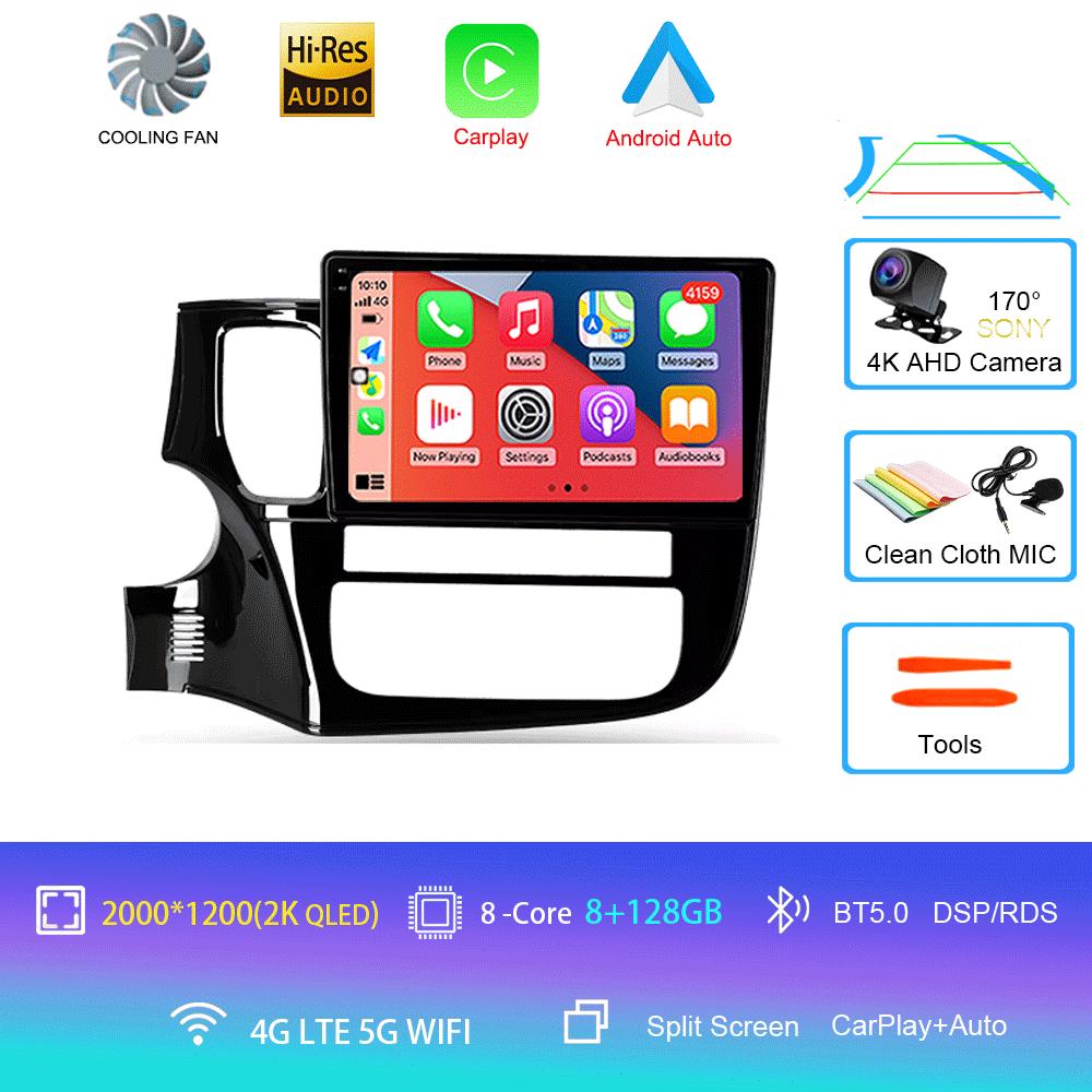 Автомобильное радио Android 14 Carplay для Mitsubishi Outlander 3 GF0W GG0W 2012-2018 Мультимедиа Видео Плеер Навигация Стерео GPS 2din