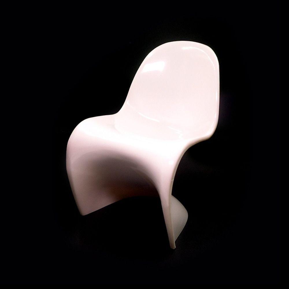 Plastic Mini Backrest Chair Multicolor New Design Chair Gift Miniature Furniture Doll House