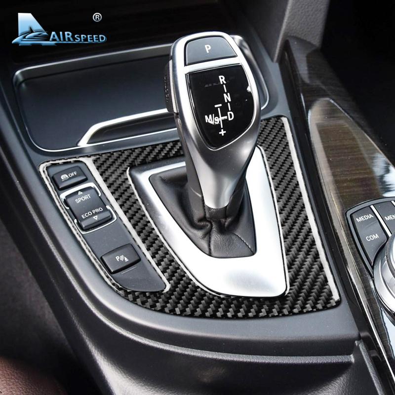 Наклейка на крышку панели переключения передач из углеродного волокна для BMW 3 серии F30 F34 320d 320i 328i 335i F36 428i 430i 435i Аксессуары