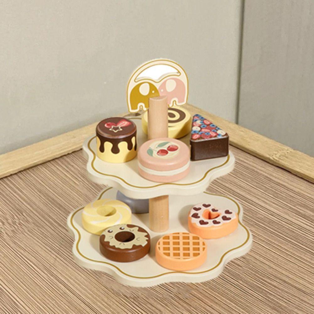 Simulation Afternoon Tea Set Toy Early Educational Pretend Play Kitchen Set  Party Favor Gift