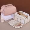 Portable Large Capacity Multipurpose Cosmetic Bag Freely Split Makeup Storage Bag High Aesthetic Trendy Cosmetic Organizer Bag