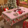 Рождественская скатерть, Новогодняя круглая скатерть, атмосферное украшение, скатерть на кофейный столик, чехол для скатерти на Праздник Весны