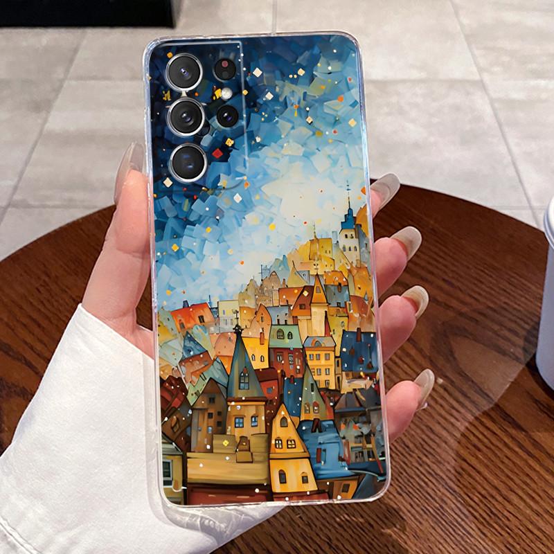 Для Samsung Galaxy S21 Ultra Чехол Samsung S21 FE Чехлы Мягкая Задняя Крышка из ТПУ Для Samsung S21 Plus S21+ Чехол Кролик Кошка Чехол для Телефона