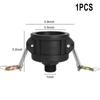 Адаптер слива для IBC-контейнера 275-330 галлонов, 2-дюймовый Cam Lock для садового шланга 3/4"