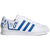 adidas Оригинальные Superstar Уютные Износостойкие Повседневные Кеды для Скейтбординга Бело-Синие Унисекс 'White Blue' Кроссовки GW5784