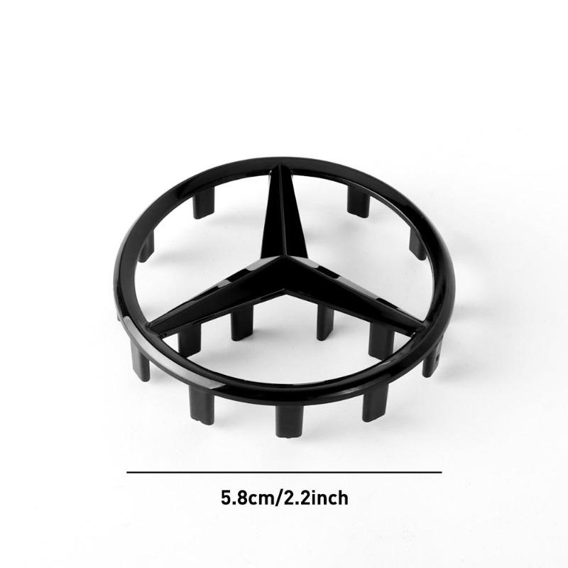 1 шт. 52/58 мм Наклейка-эмблема на центр рулевого колеса автомобиля для Mercedes Benz AMG W212 W213 W177 CLE GLA W222 GLC GLB W203 W210 W220