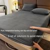 Autumn/Winter Crystal Velvet Mattress Cover & Non-Slip Bedspread with Removable Milk Velvet Protector