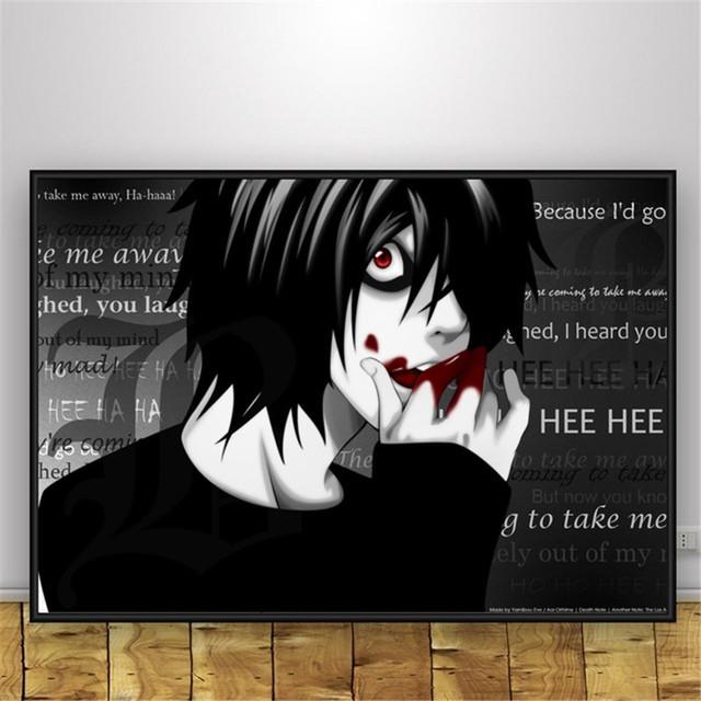 Аниме Death Note мозаика настенные художественные постеры и принты настенная художественная картина холст живопись для украшения гостиной спальни
