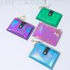 Women Fashion Short Wallet Purse Laser Colorful PU Leather Zero Purse Wallet Credit Card Holder Bags Multi-card Case