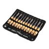 12 Штук Набор Ручных Стамесок для Резьбы по Дереву Инструмент для Столярных Работ Профессиональные Стамески из Сплава Для Обработки Камня Изогнутые Керамические для Резьбы