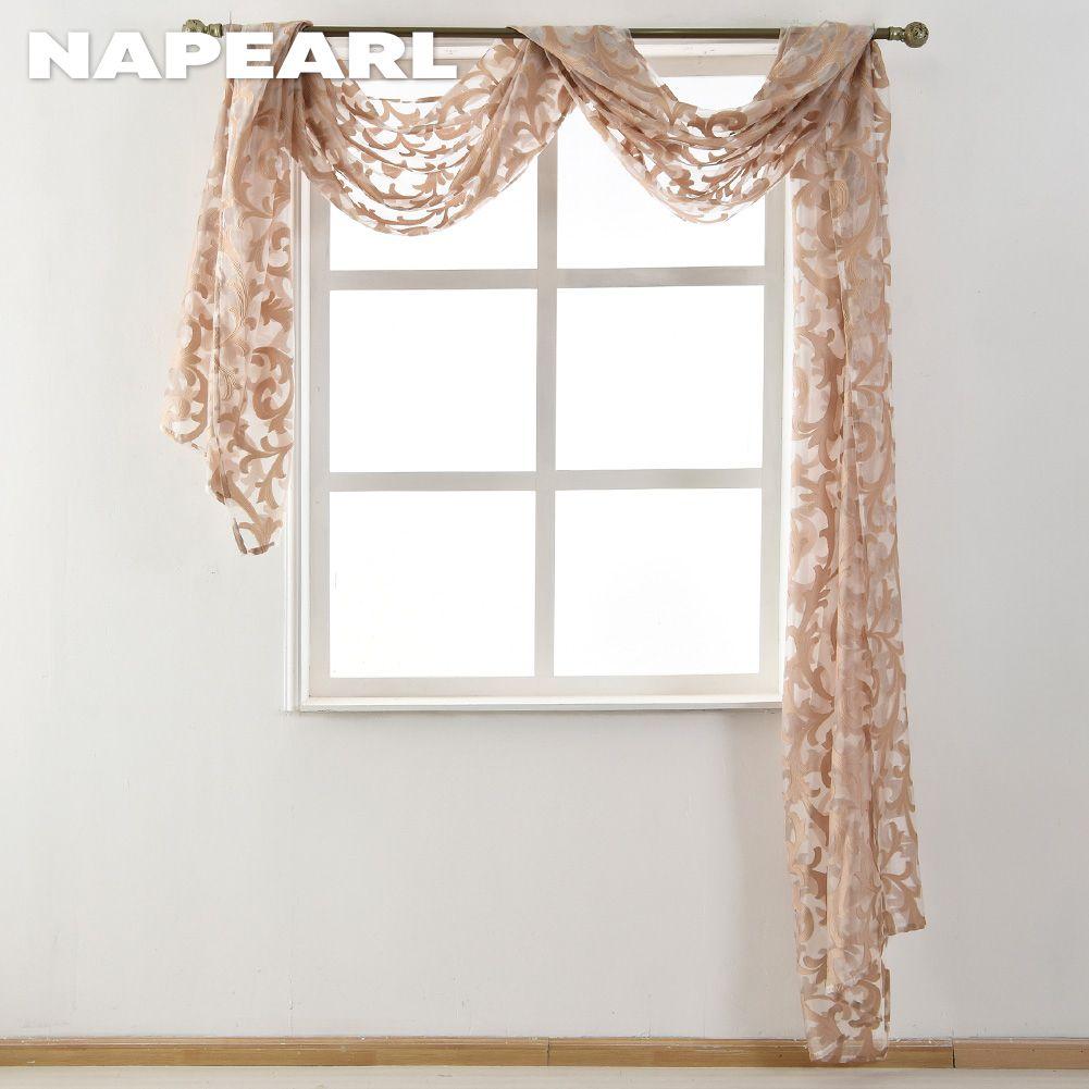 1 шт. NAPEARL жаккардовый романтический занавес на окно, дверь, тюль, занавеска с цветами, тюль, балдахин для дома, свадебная арка, декор, домашний декор