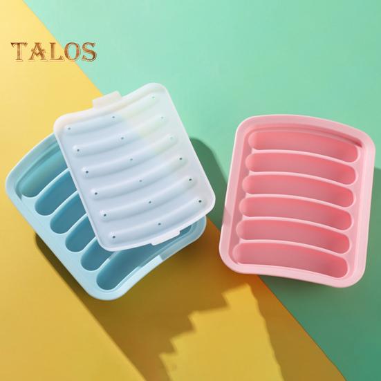 Форма для колбасы, легко снимается, многоразовая прочная форма для хот-догов «сделай сам», с крышкой, кухонные принадлежности