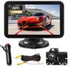 TigWiss Backup Camera Monitor Monitor with 1080P AHD Rear and Front Wide DIY Switchable Between Normal and Mirrored No Drilling Two Power Supply Easy