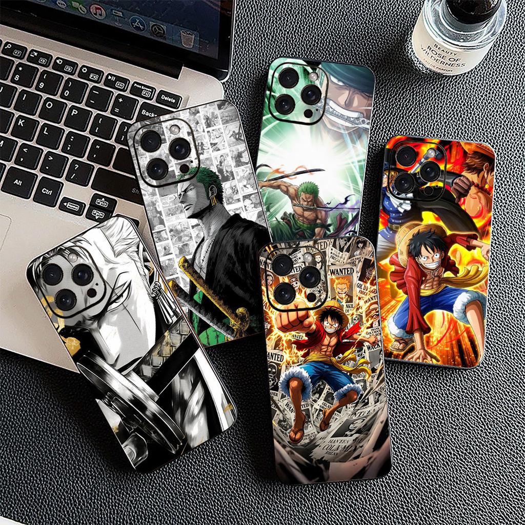Cover for Motorola Moto G86 G57 E14 E15 G14 G34 G67 G84 G24 A54 G15 Power E22 Phone Case Anime Luffy One Piece Roronoa Zoro
