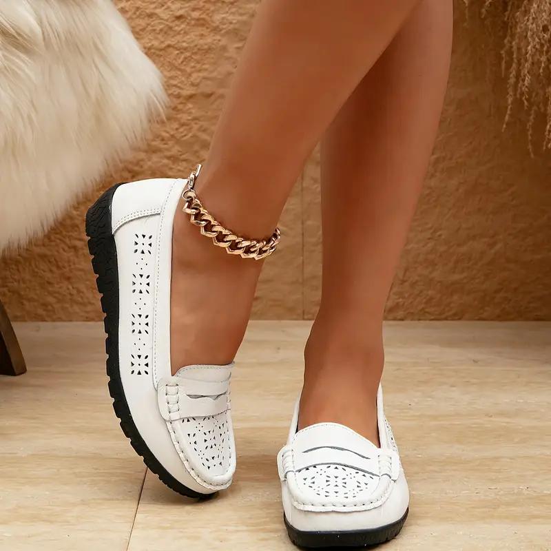 Женские однотонные модные мокасины, легкая обувь с открытой пяткой и мягкой подошвой, удобная обувь для ходьбы с закрытым носком