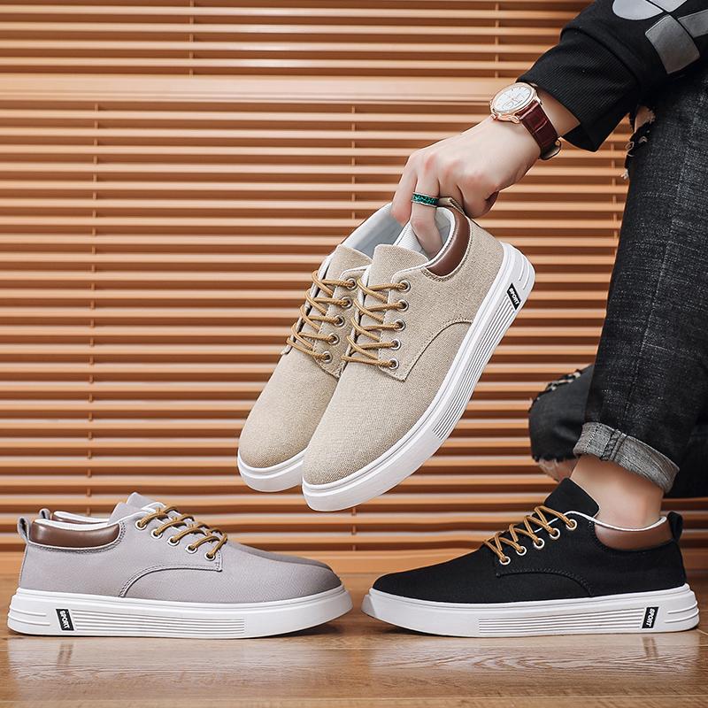 Мужская парусиновая обувь, роскошные повседневные кроссовки, деловые мужские тенденции 2024 года, удобная обувь для отдыха на открытом воздухе, для прогулок и вождения