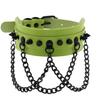 Halloween Cosplay Goth Green Choker Collar Necklaces For Women Emo Punk Balck Spike Geometry Pendant Necklace Y2k Jewelry Gifts