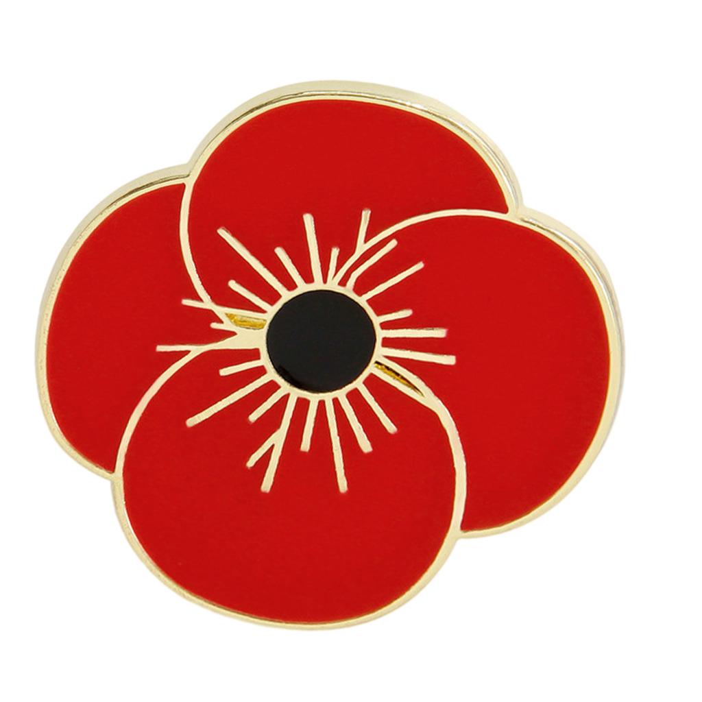 Poppy Flower Shape Brooch Durability Alloys Brooch Enamel Poppy Pin Fashionable for Artistic and Stylish Individuals