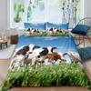 Cow Duvet Cover Set Twin King Size Lovely Farmhouse Animal Bedding Set Microfiber Comforter Cover For Teens Adults Room Decor