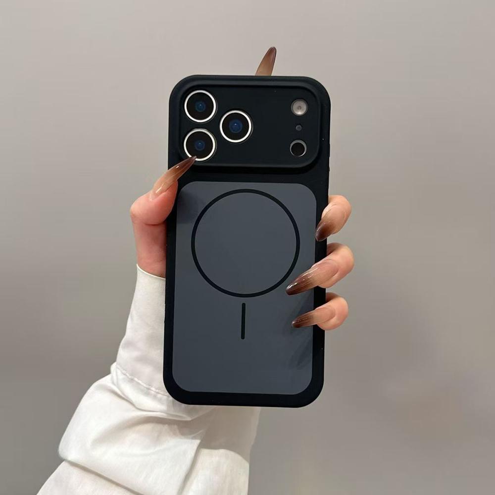 Оригинальный чехол из жидкого силикона чистого цвета для iPhone 17 Pro Max 17Pro 17 Air С крышкой для магнитной беспроводной зарядки Magsafe