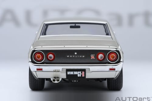 AUTOart 1/18 Nissan Skyline 2000GT-R (KPGC110) Tuned Version Silver Finished Product 77466