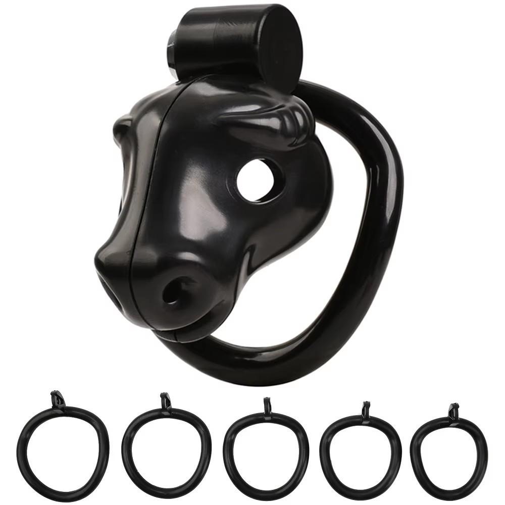 Клетка целомудрия для мужчин Sissy CB Lock Ограничитель для нижней части тела BDSM Ошейник для собак Устройство целомудрия Набор клеток целомудрия для пениса Мужские секс-игрушки