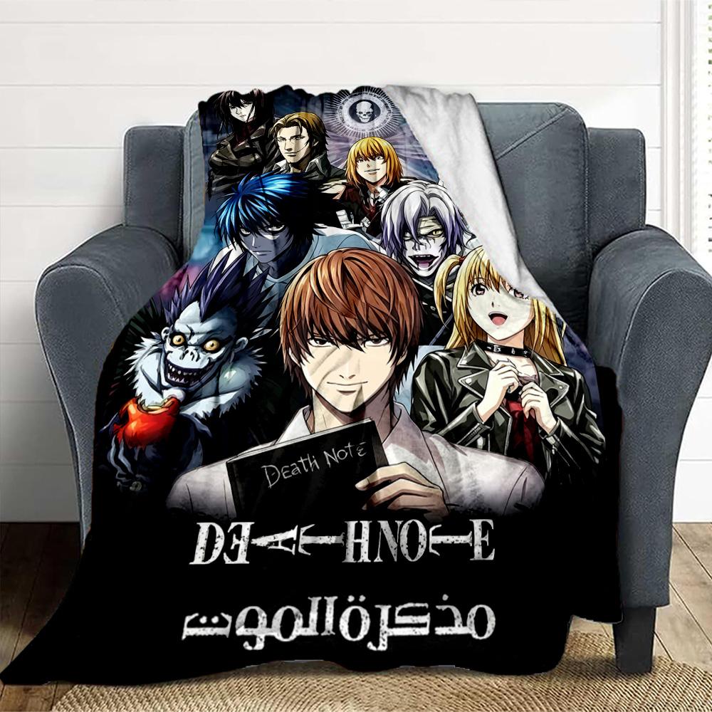 Death Note Flannel Blanket Throw Blanket Soft Warm Sofa Bed Camping home Decor Unique Christmas Gift C926103