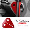 For Ford Mustang GT 2024 2025 Real Soft Carbon Fiber Sticker LHD RHD Car Instrument Side Panel Interior Trim Accessories
