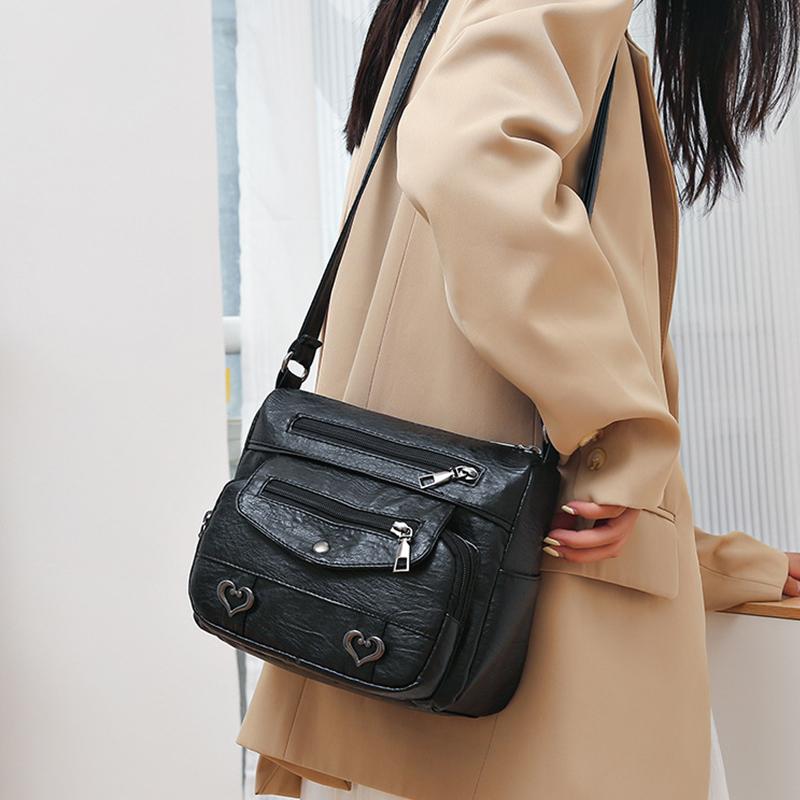 Винтажная высококачественная сумка через плечо из искусственной кожи, женская сумка-мессенджер большой вместимости, роскошный дизайн, дорожные сумки для мам