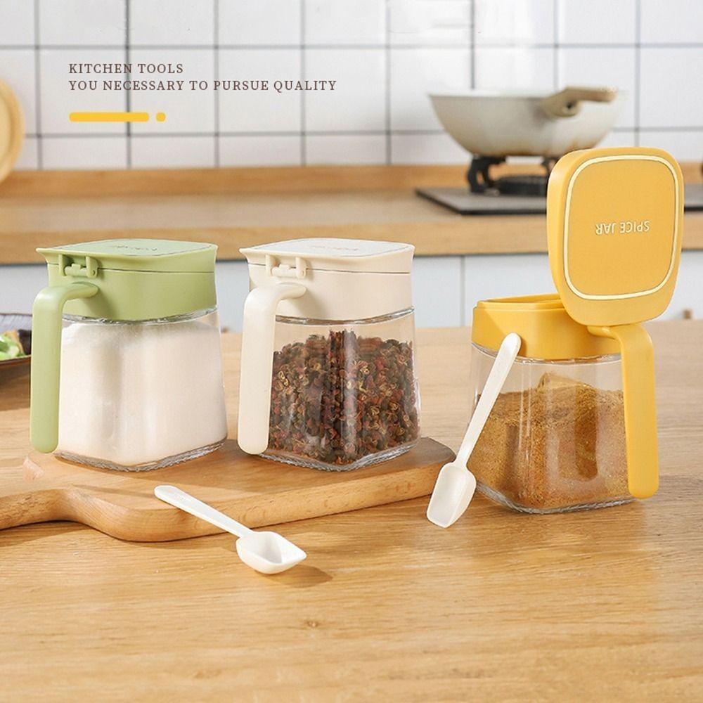 Коробка для бытовой приправы. Прозрачная банка для приправ. Новая банка для сахара.