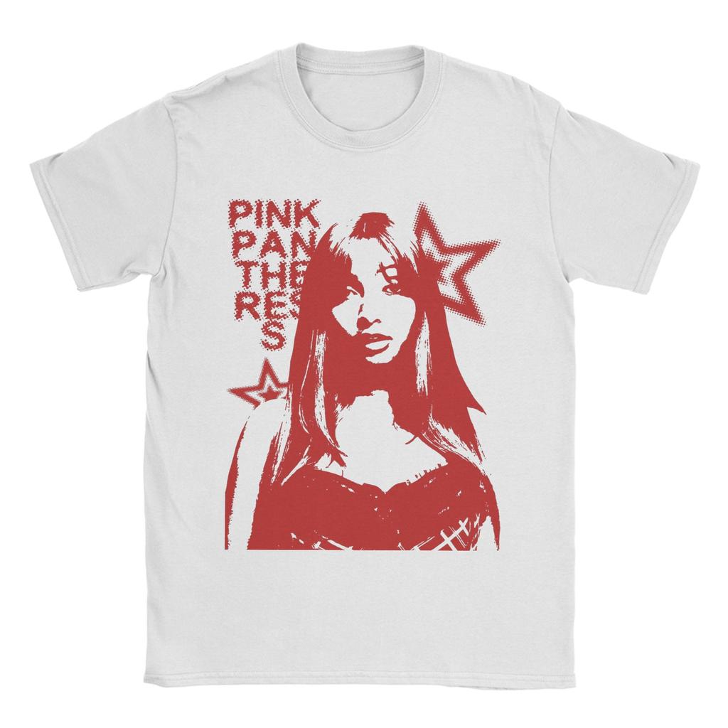 Повседневная розовая футболка Singer Pink Pantheress для унисекс с круглым вырезом, 100% хлопок, футболки с коротким рукавом, одежда с принтом