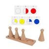 Montessori Math Materials Equivalence Manipulatives with Peg Dolls Shape Sorting for Ages 6+