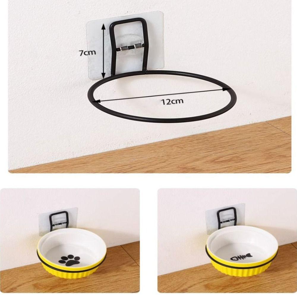 Настенная полка для кормушки для собак, железный держатель для мисок, прочная подставка для миски для кормления, дом