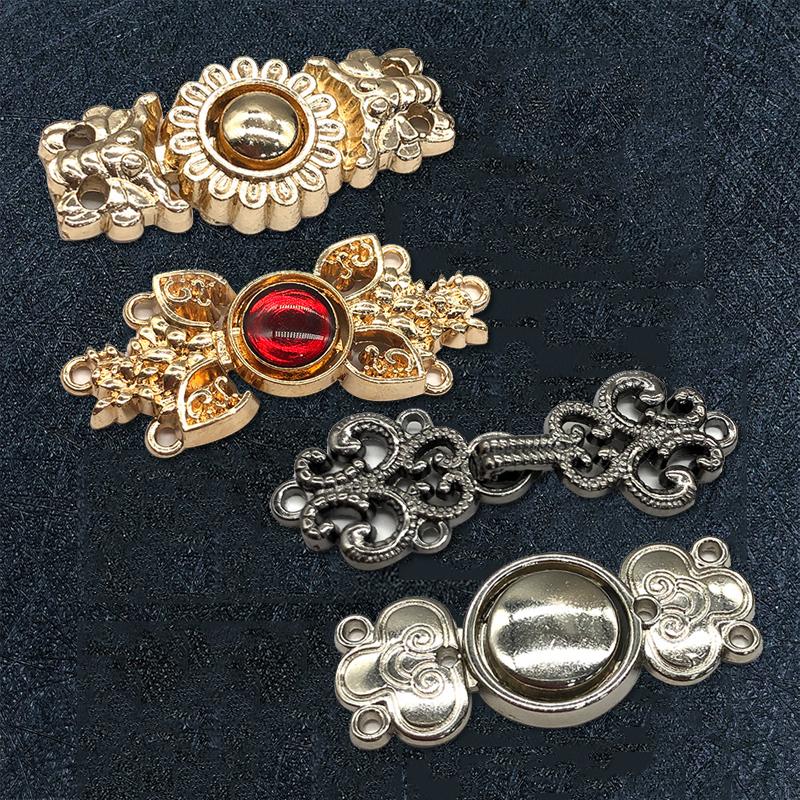 1Pair Sewing Materials Handmade Buckle Apparel Decoration DIY Craft For Cheongsam Exquisite Rhinestone Clothing Accessories