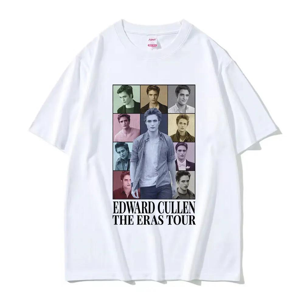 Эдвард Каллен Футболка The Eras Tour Горячая Футболки из Фильма Сага Сумерек Унисекс Женская Повседневная Футболка Оверсайз с Коротким Рукавом