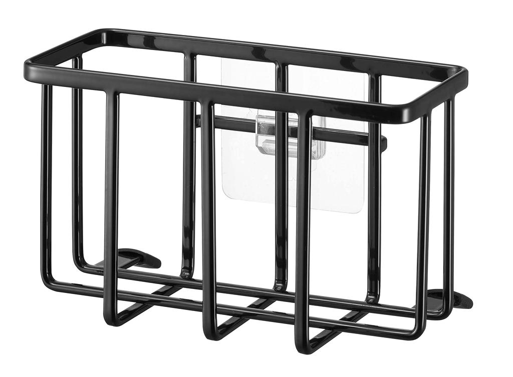 Yamazaki Jitsugyo 6916 Стойка для хранения крючков для пленки S Черный x x В10см Крючок Не Башня Кухонная утварь Коллективное хранение Держатель для губки 6916 Прибл.. В15.5